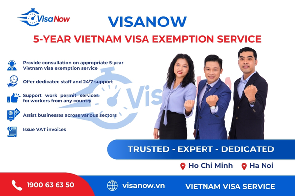 Trusted 5-year Vietnam visa exemption service