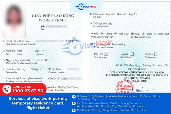 Vietnam work permit processing time for teaching English