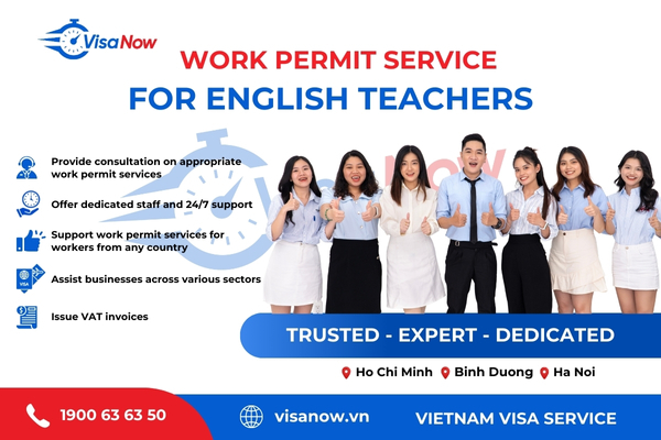 Vietnam work permit services for teaching English
