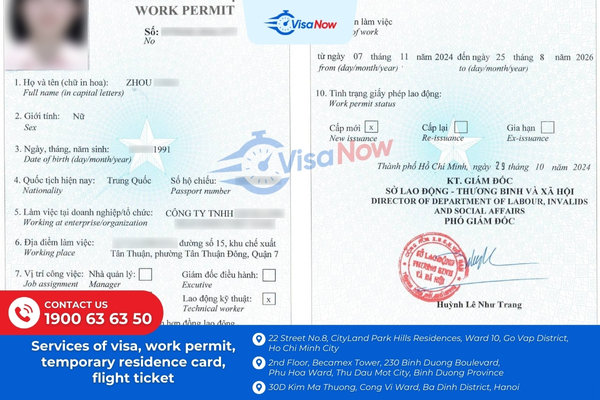 Where to pay the fee for work permit procedures for foreigners?
