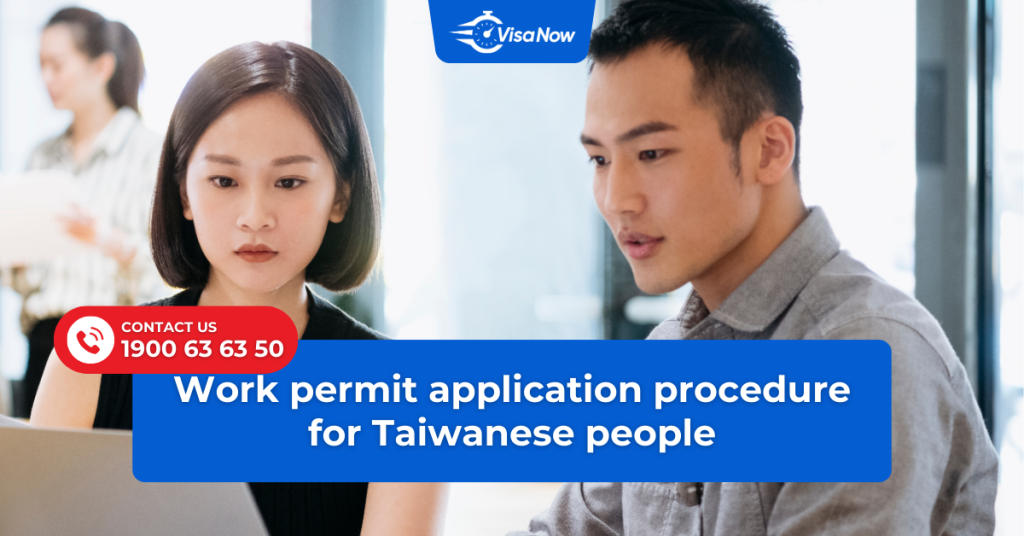 Work permit application procedure for Taiwanese people