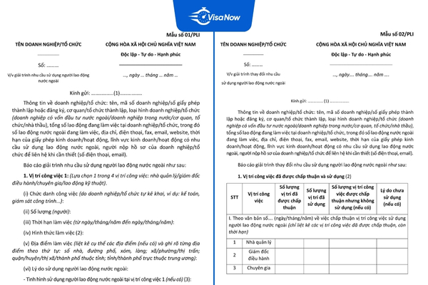 Template for the approval letter to employ foreign workers