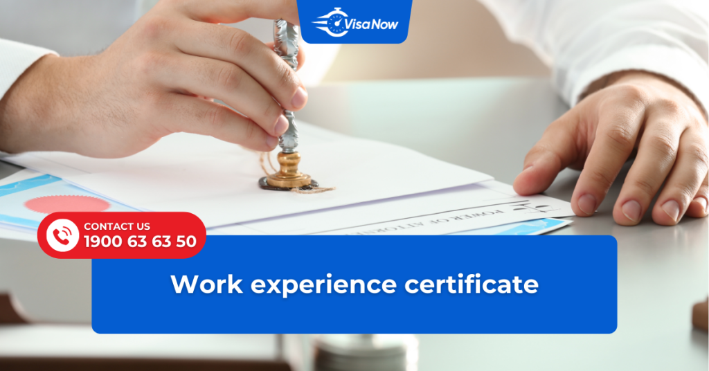 Work experience verification form