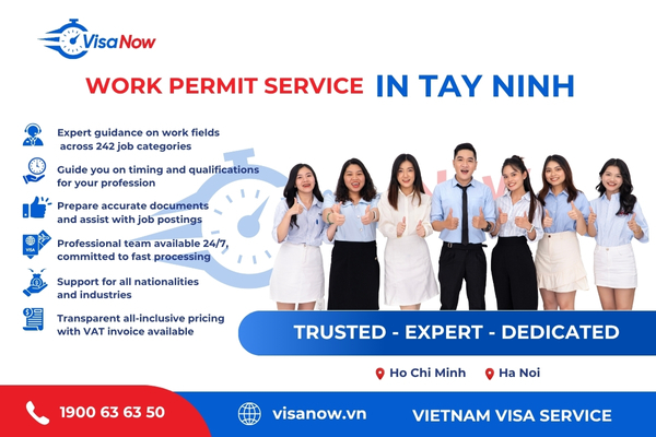 Work permit service in Long An before merger