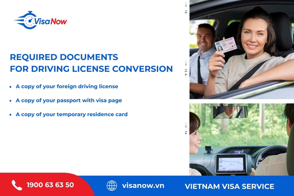 Documents for driving license Vietnam conversion