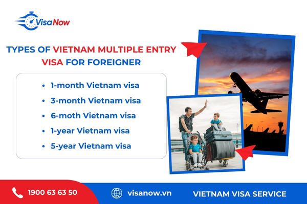 Types of Vietnam multiple entry visa