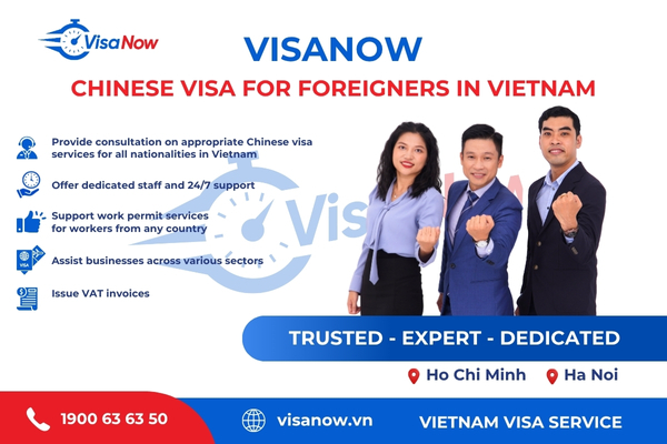 Chinese visa services for foreigners in Vietnam